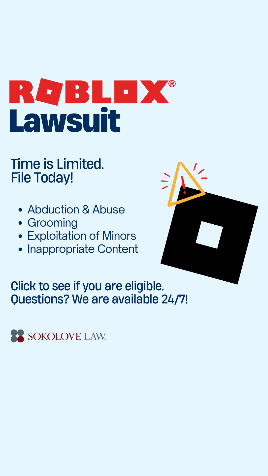 Sokolove Law Facebook ad