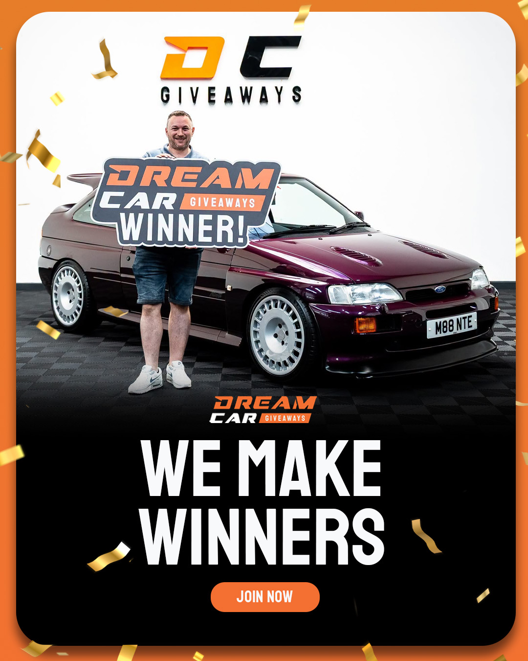 Dream Car Giveaways Facebook ad