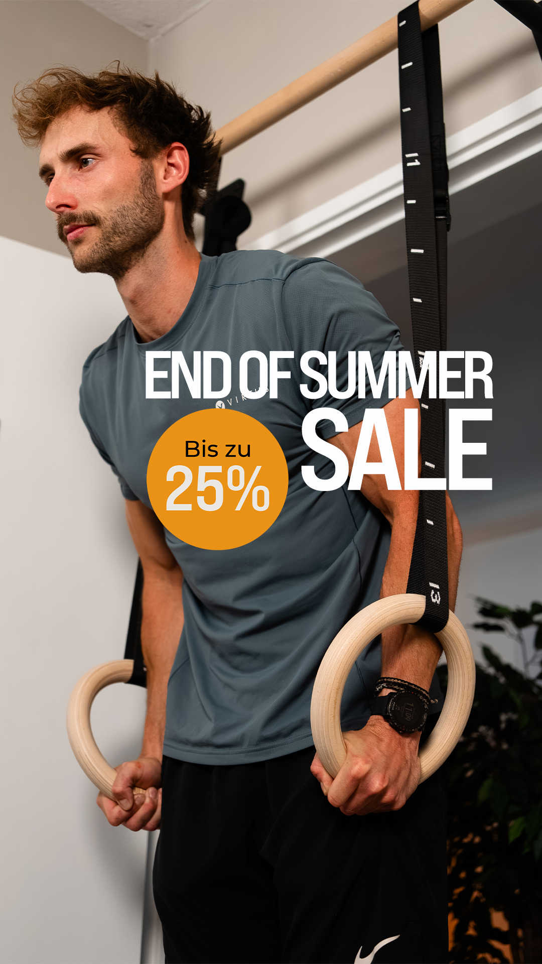 Pullup & Dip Facebook ad: End of Summer SALE: Spare bis zu 25%