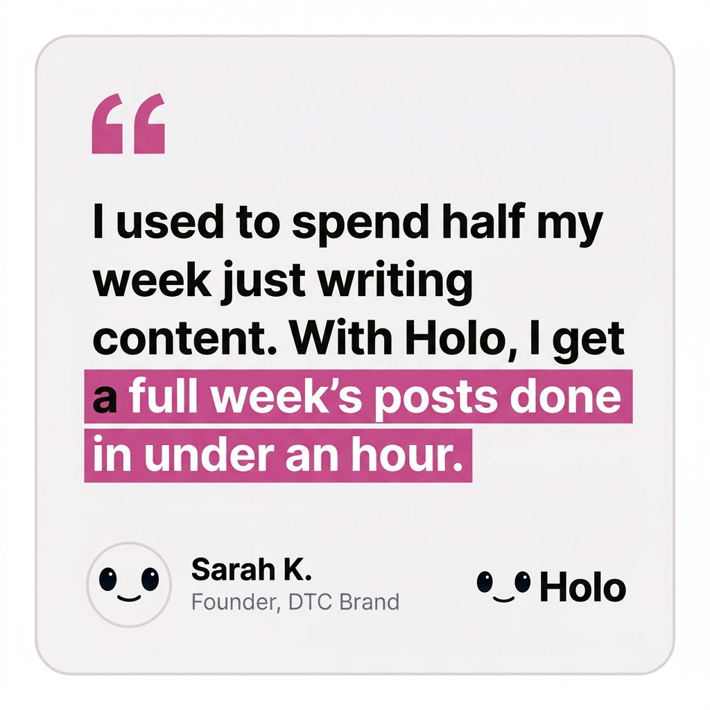 Holo Facebook ad