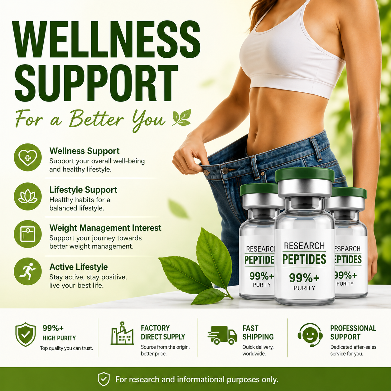 Frank Hill Tee Cent Facebook ad: 99.5% Ultra-High Purity Peptides |Factory Direct B2B