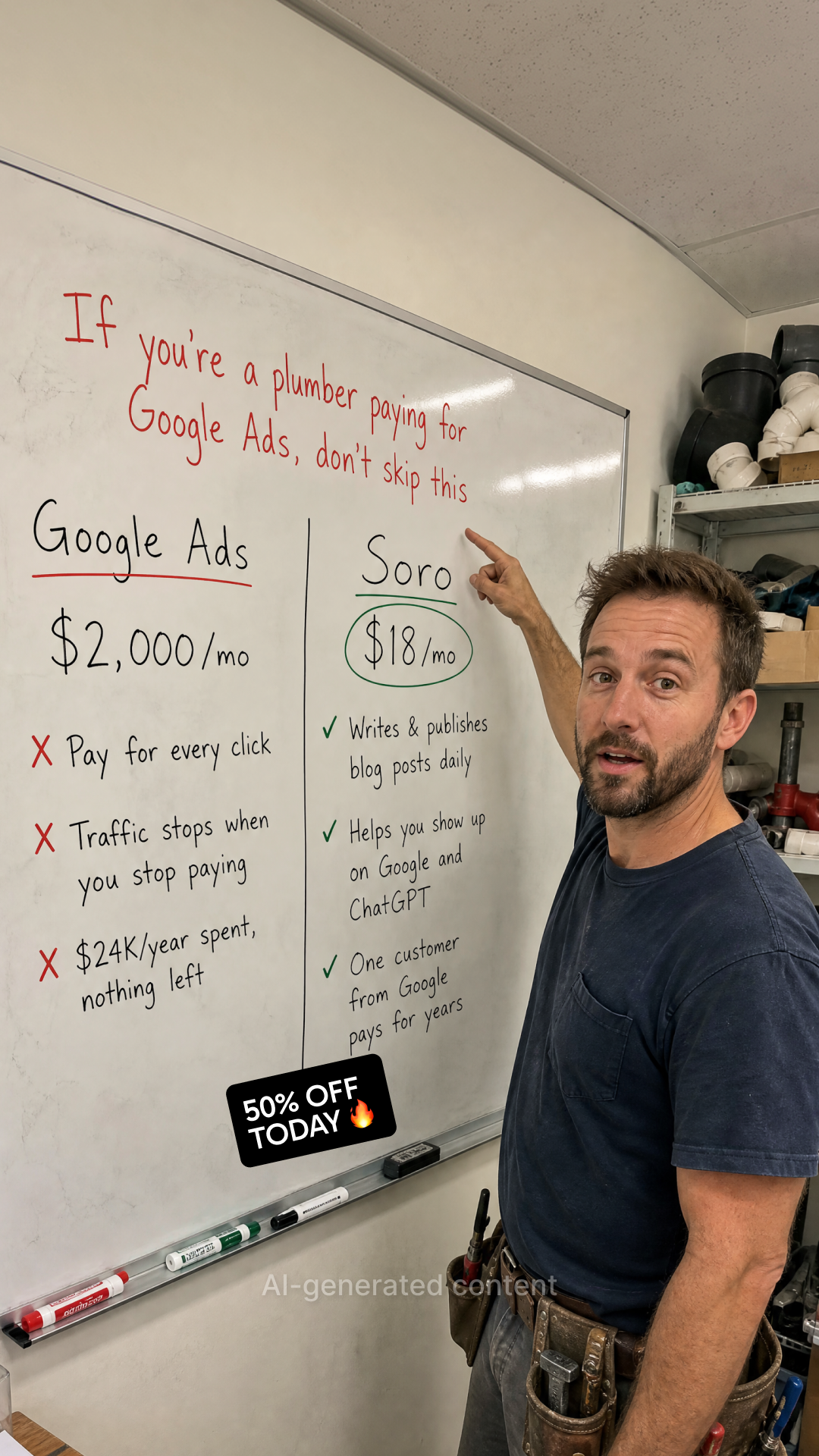 Soro SEO Facebook ad: Rank #1 on Google