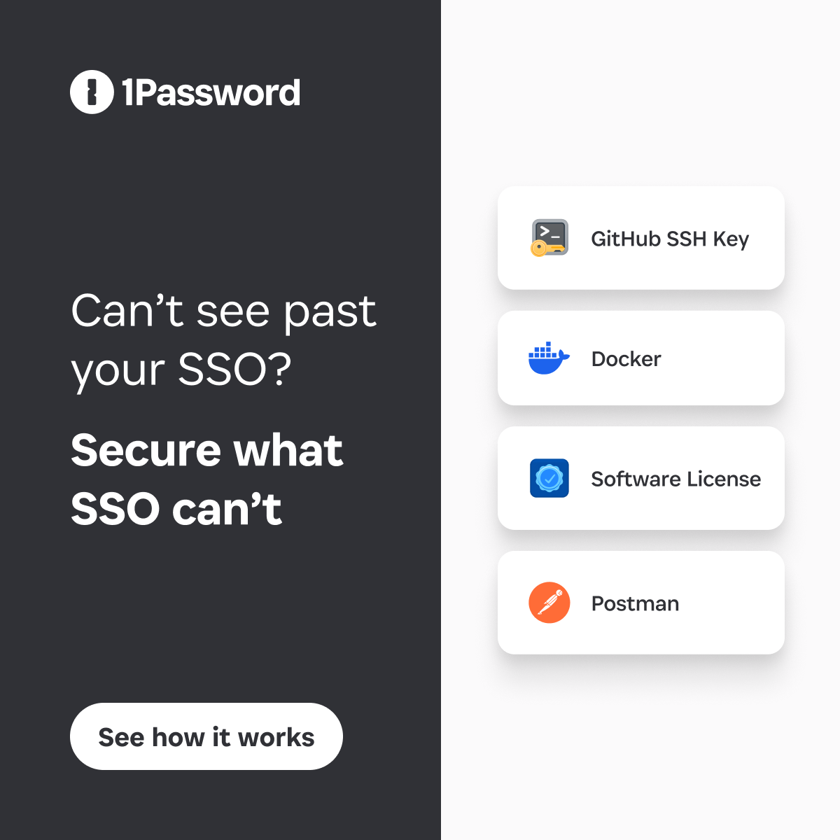 1Password Facebook ad