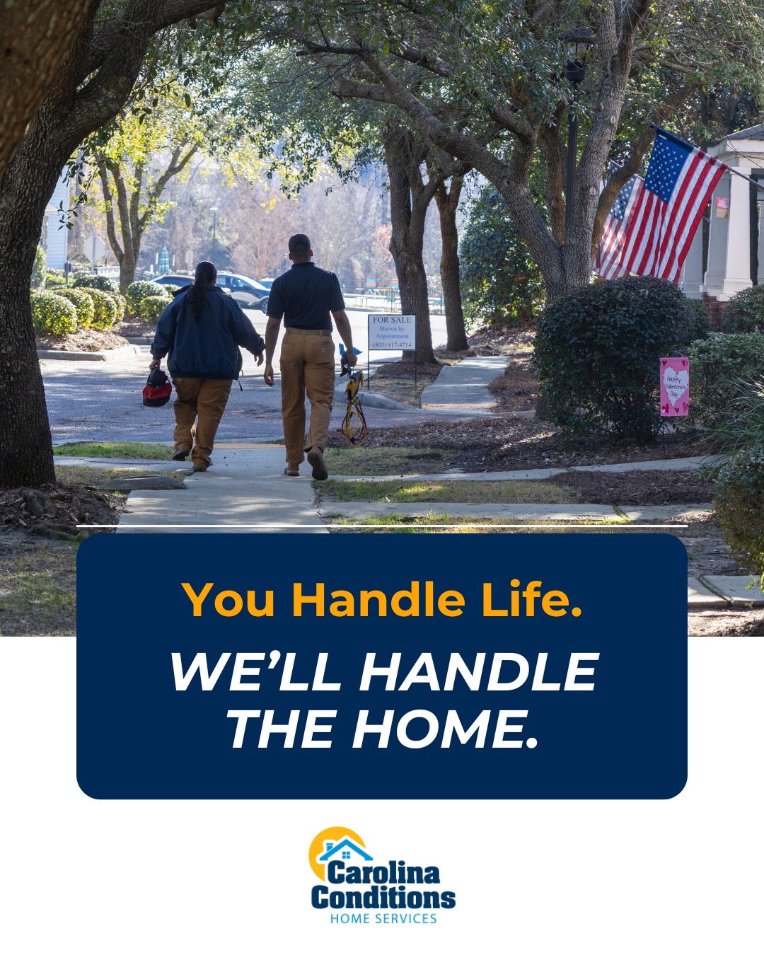 Carolina Conditions Facebook ad: Life is busy enough without keeping track of…