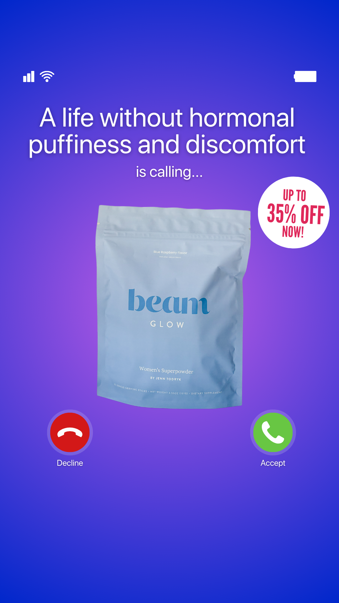 beam Facebook ad