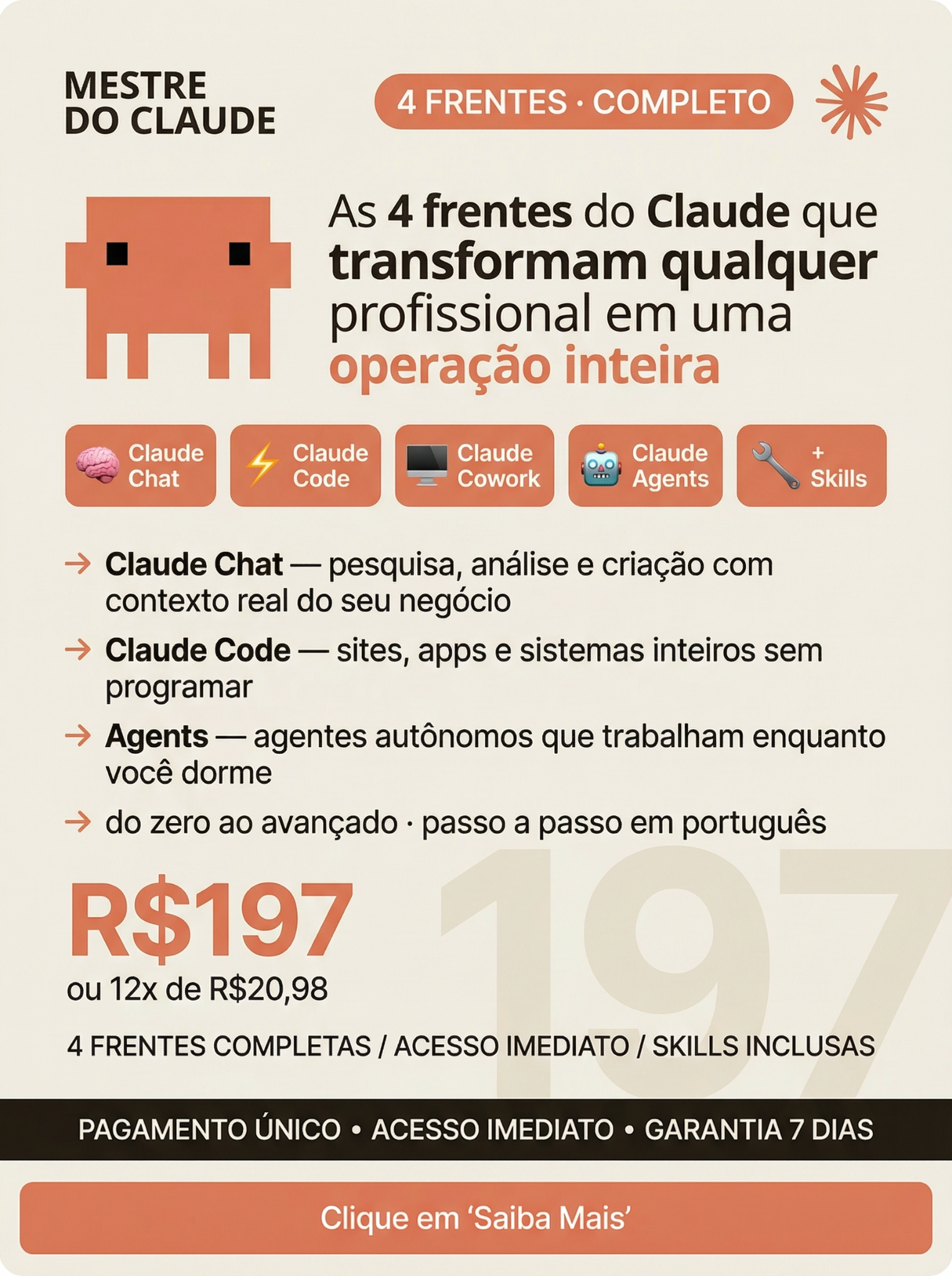 Vinícius Guimarães Facebook ad: Mestre do Claude