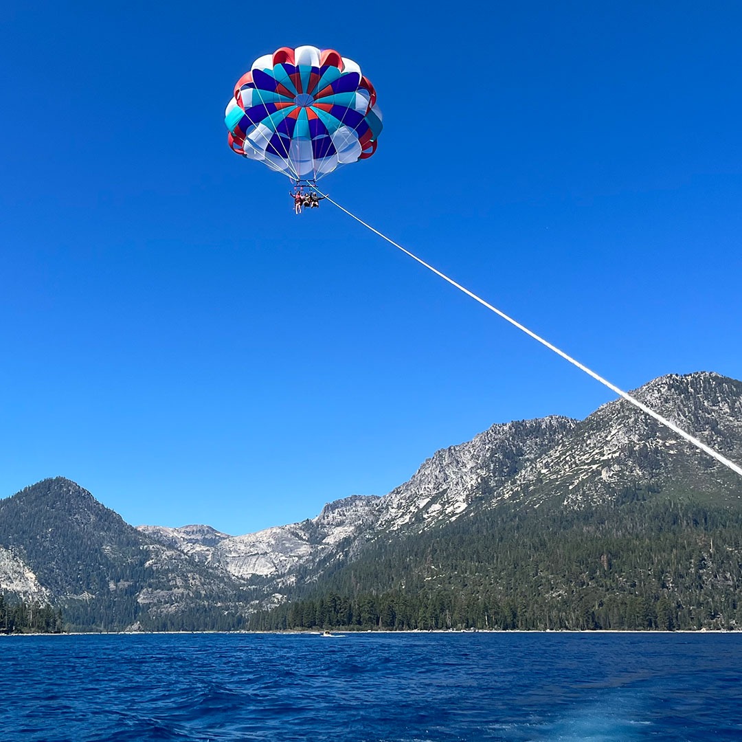 Action Watersports Facebook ad: Lake Tahoe Looks Even Better from Up Here