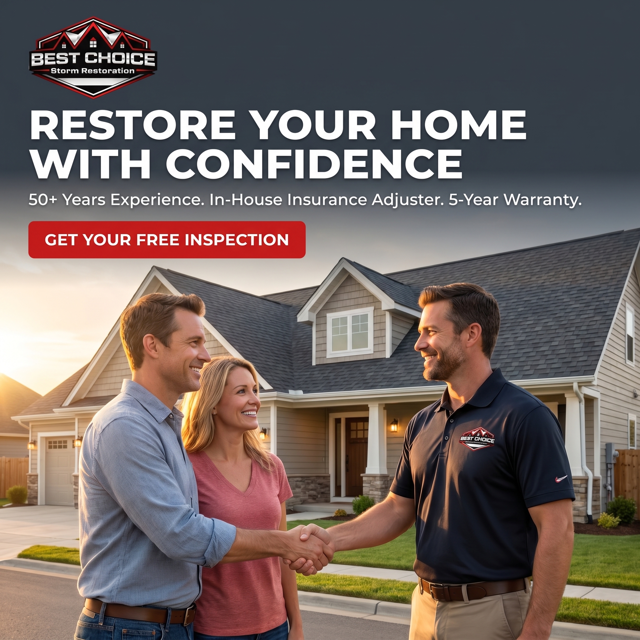 Best Choice Storm Restoration Facebook ad