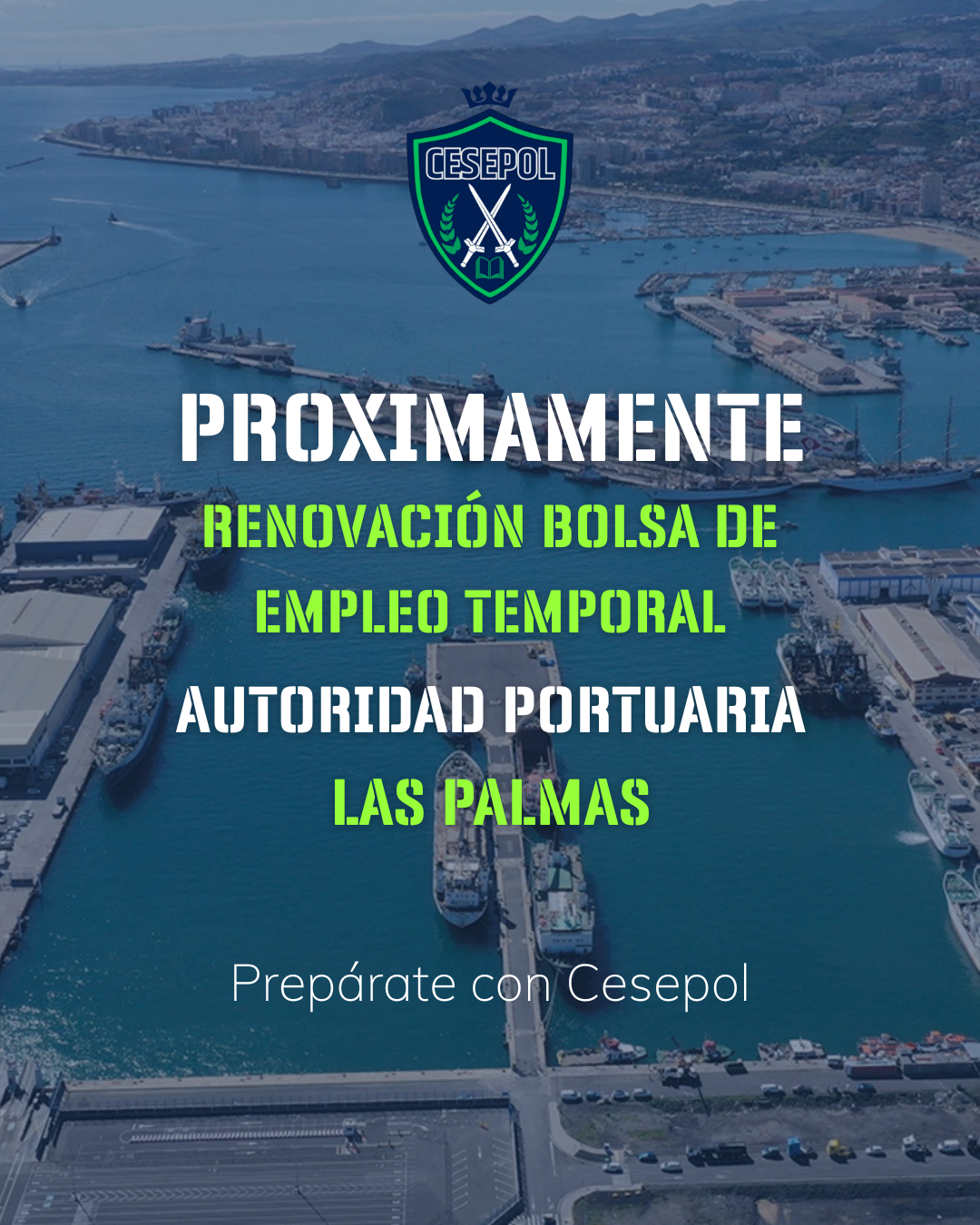 Policia Portuaria - Oposiciones Facebook ad: PRÓXIMAMENTE, Renovación Bolsa de Empleo Temporal