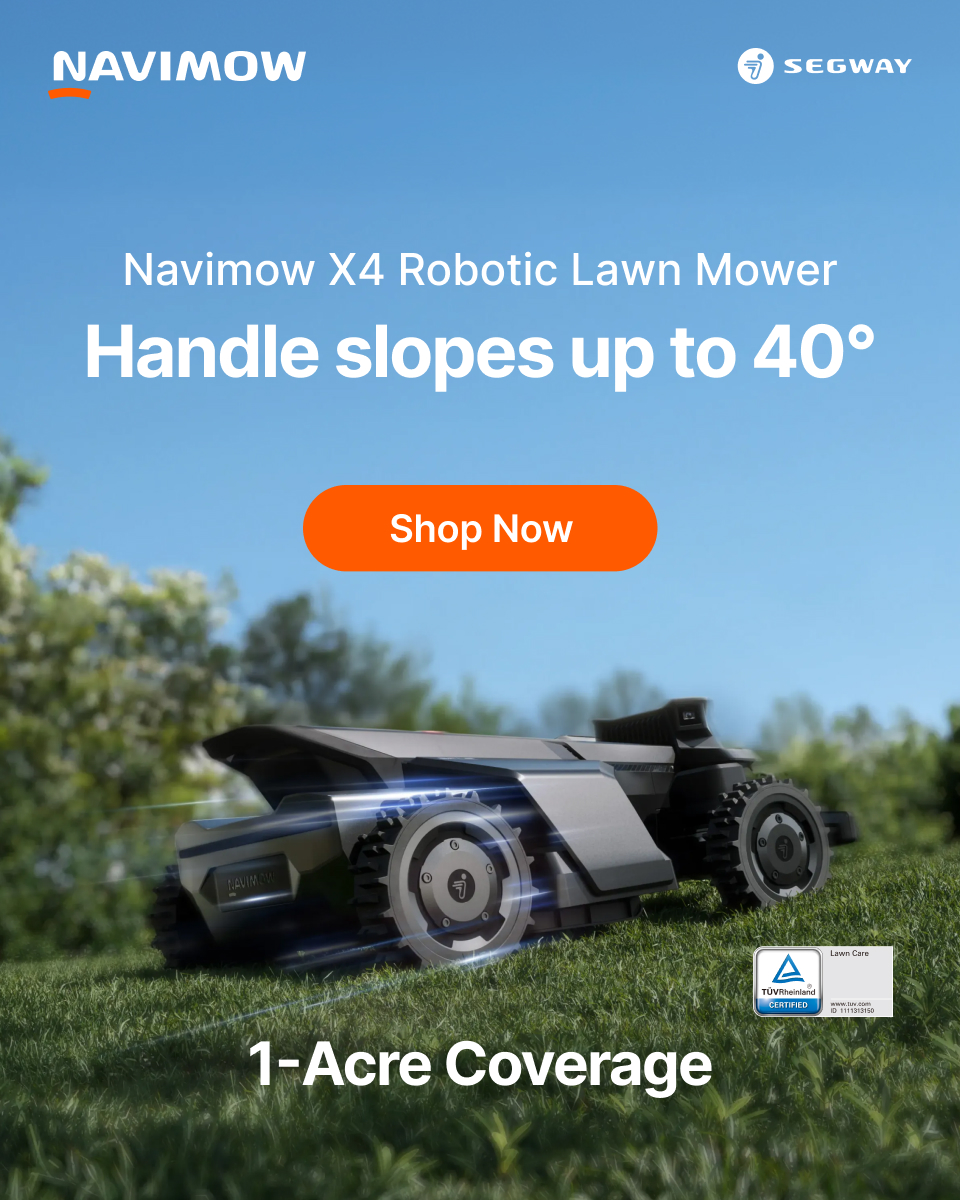 Segway Navimow Facebook ad from May 18, 2026