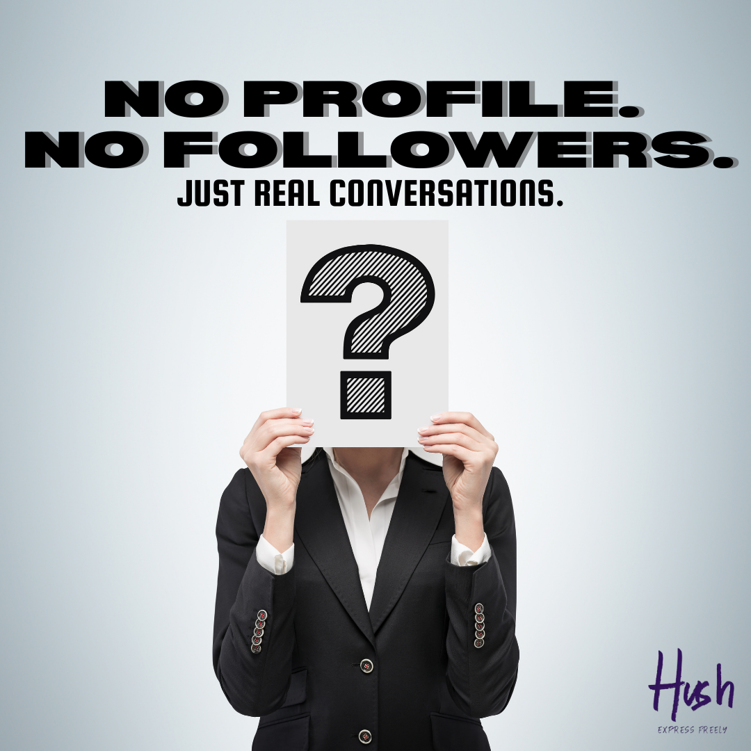Hush - Express Freely Facebook ad