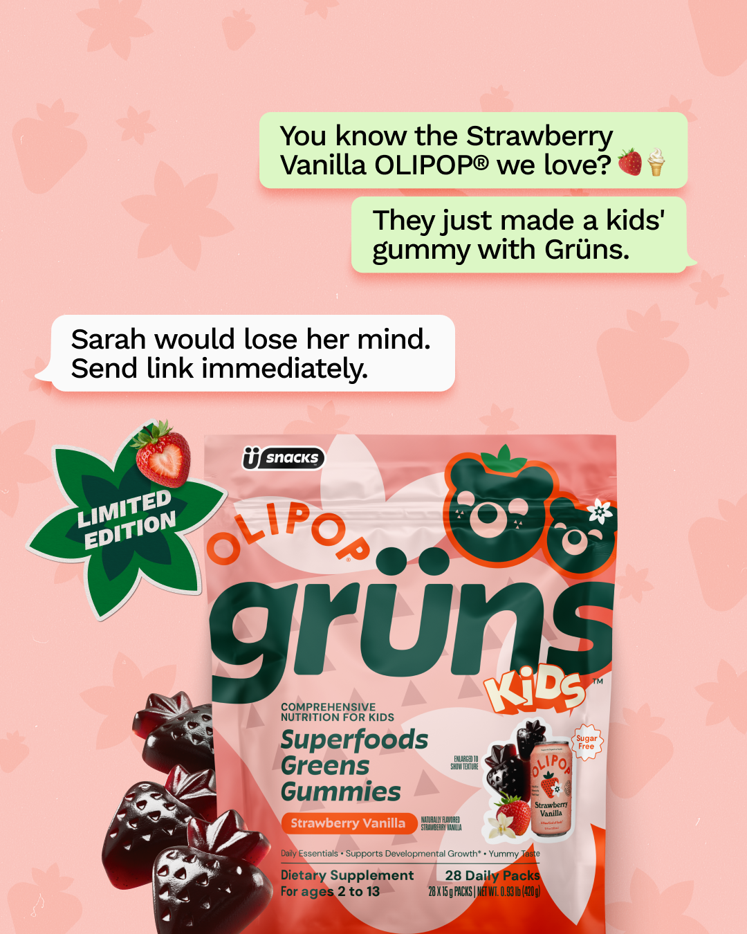 Grüns Kids Facebook ad