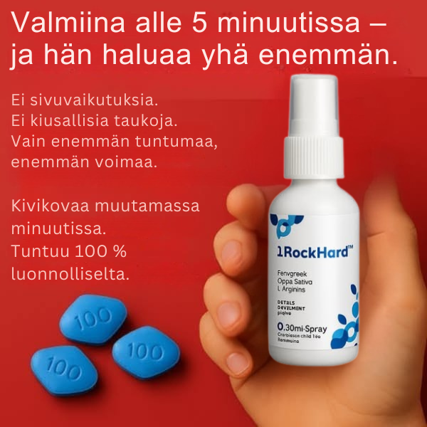 Sofia Andersen Facebook ad: Kovaksi 5 minuutissa, ilman pillereitä!