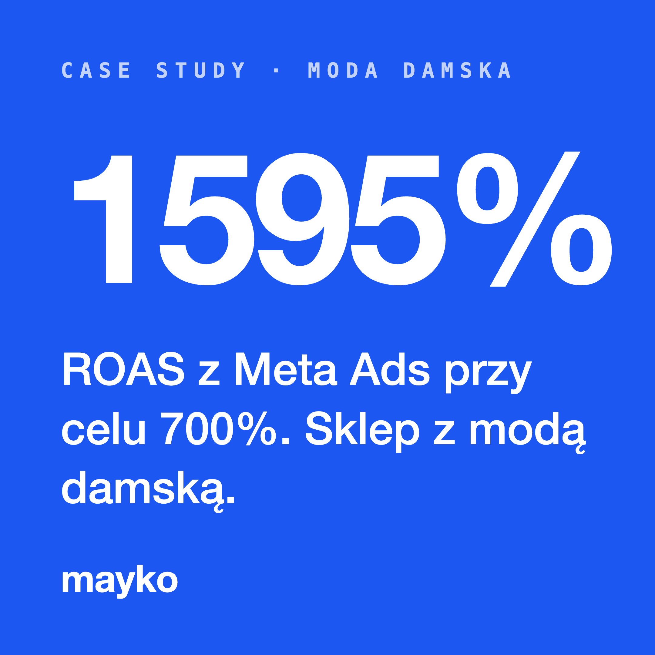 Agencja Mayko Facebook ad