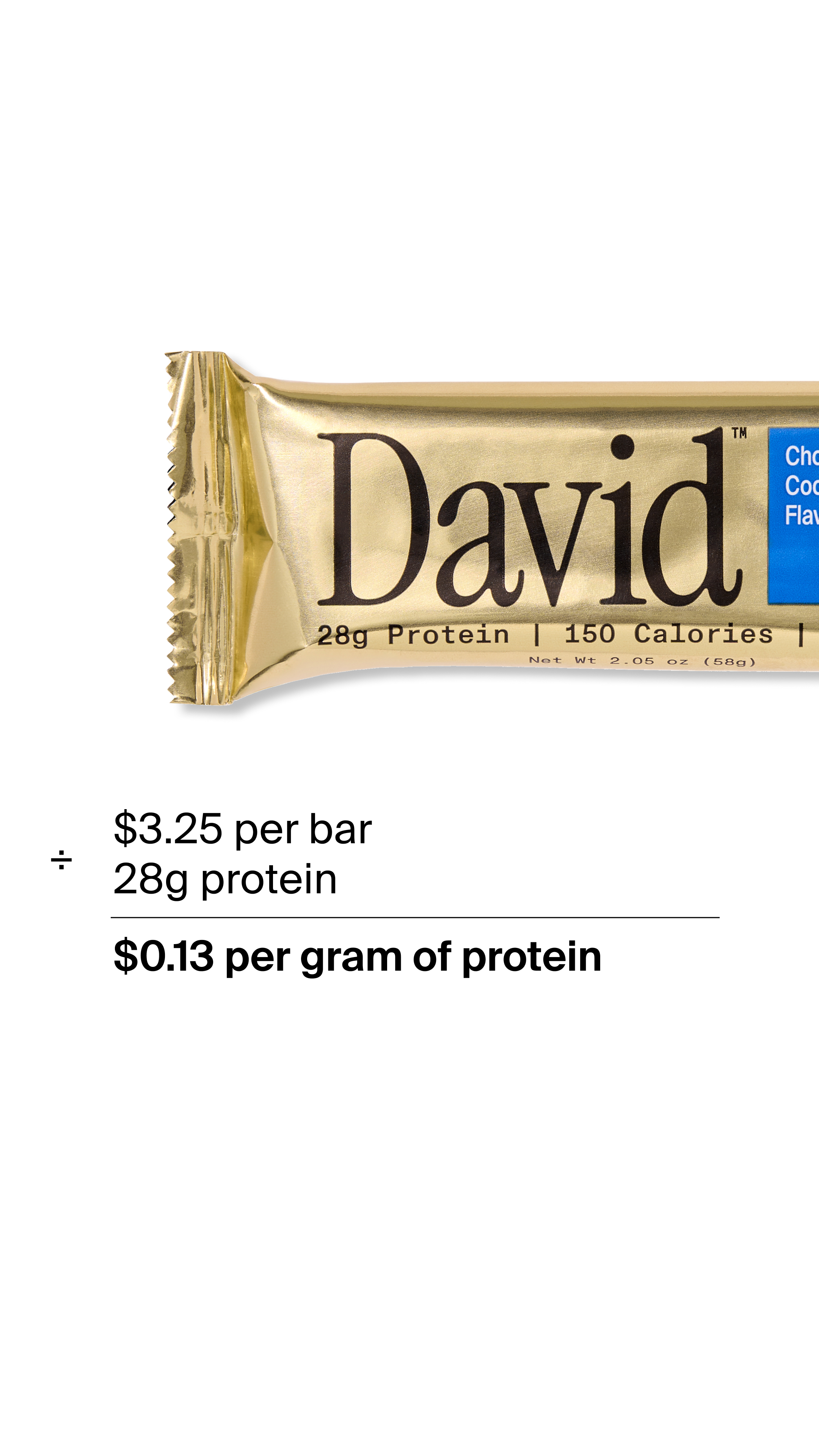 David Protein Facebook ad