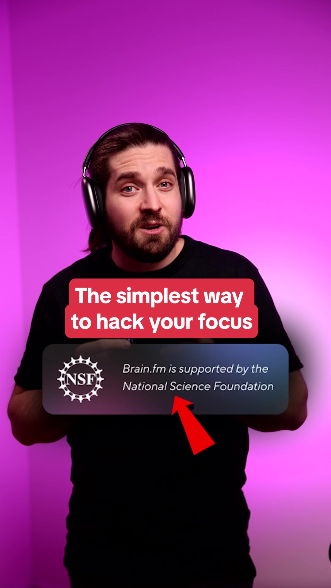 Brain.fm Facebook ad: Focus Music That Actually Works
