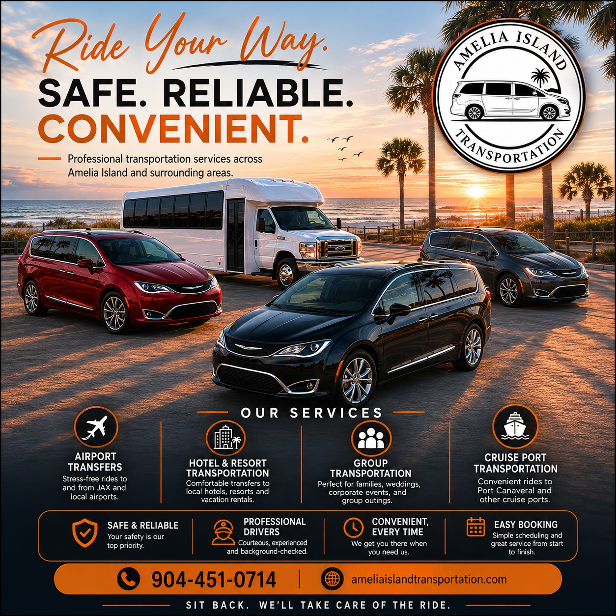 Amelia Island Transportation Facebook ad