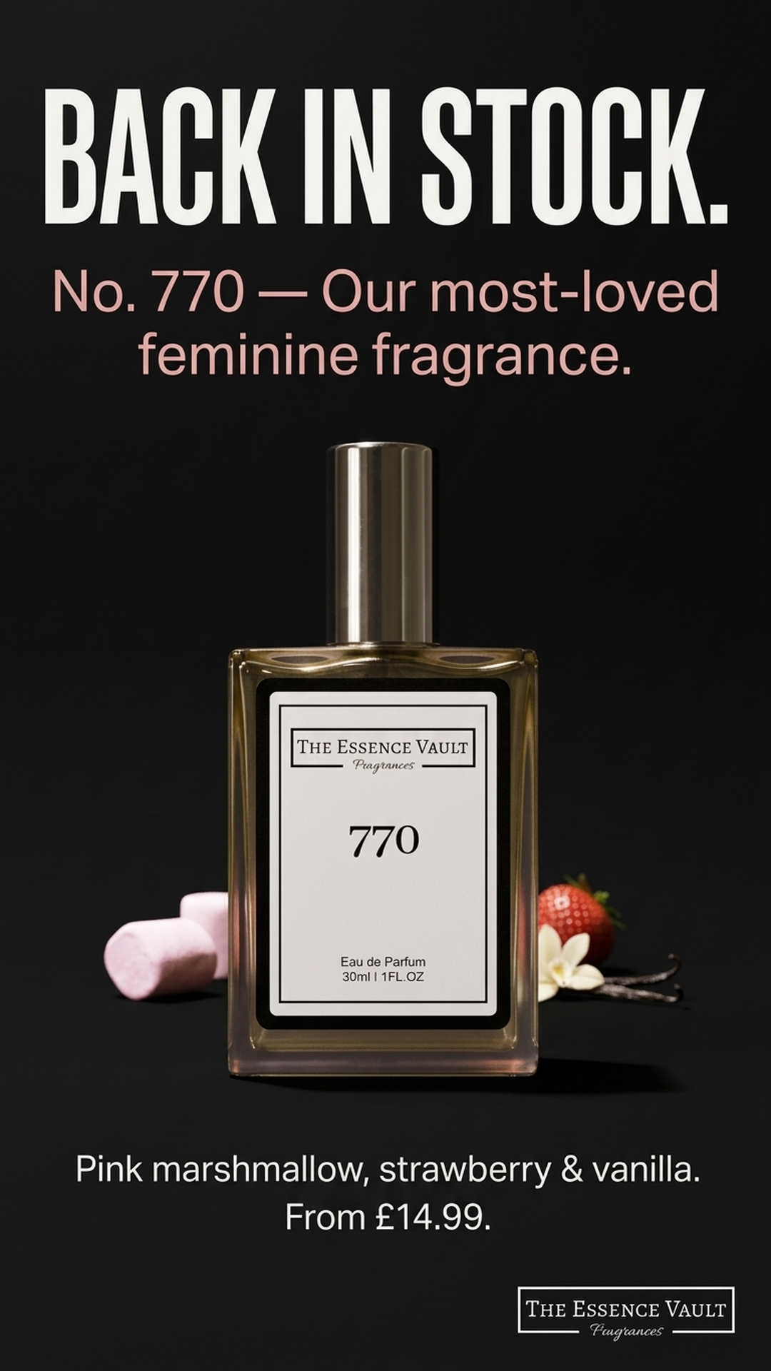The Essence Vault Facebook ad