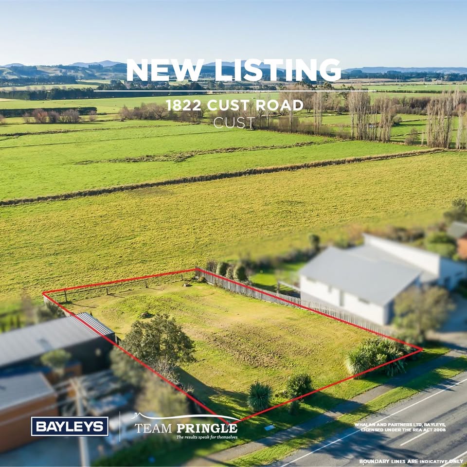 Mark Pringle & Team - Bayleys Canterbury Facebook ad: New Listing // 1822 Cust Road, Cust