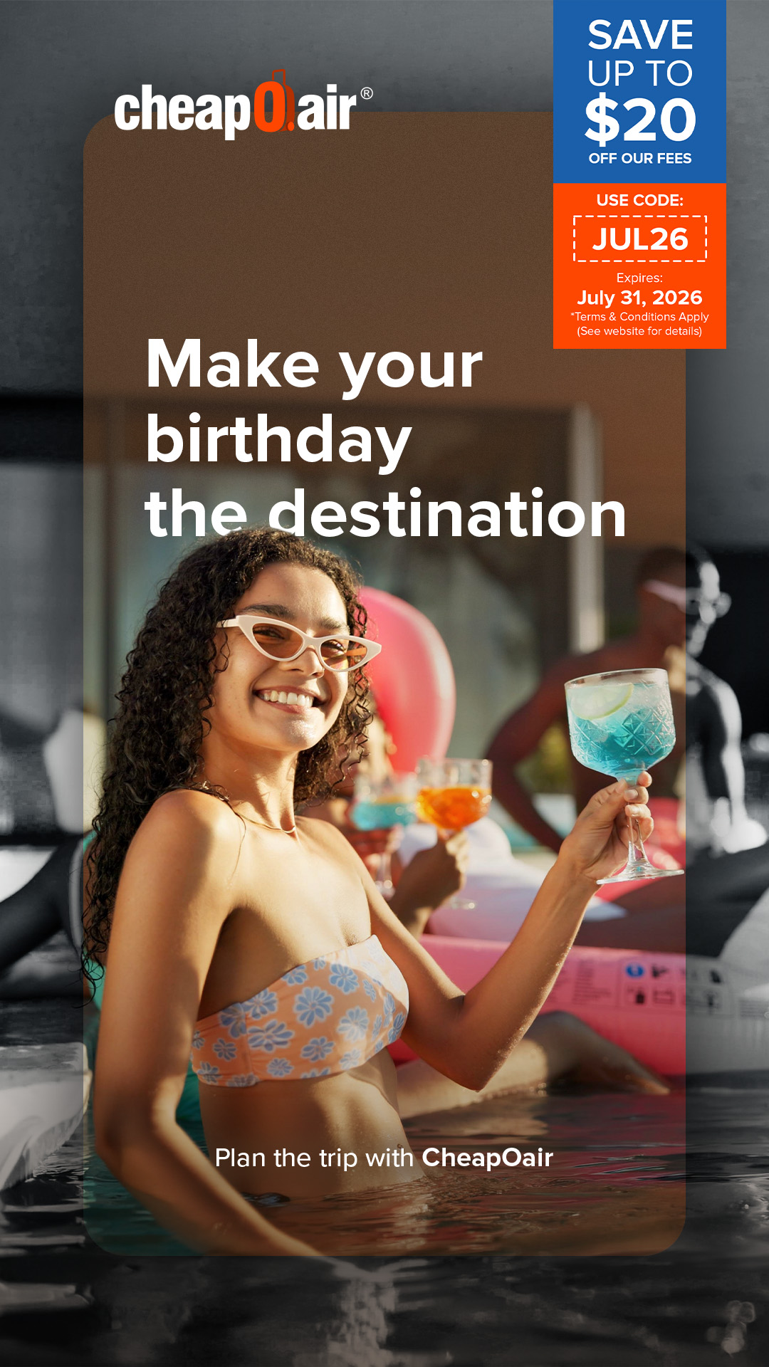 CheapOair Facebook ad