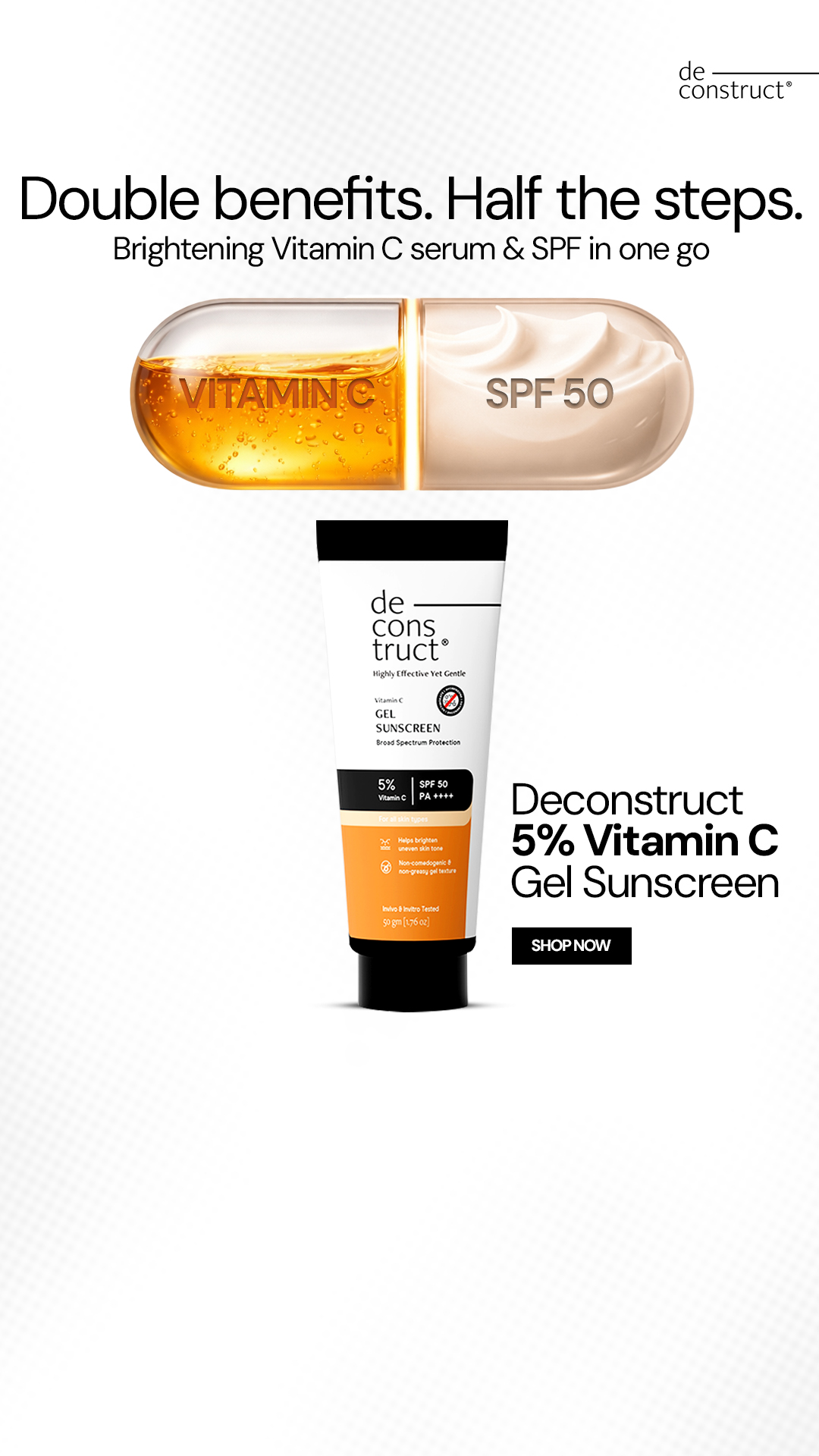 Deconstruct Skincare Facebook ad