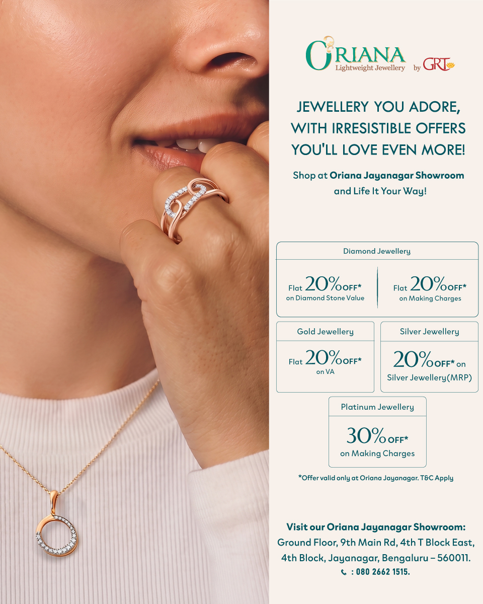 Oriana - Lightweight Jewellery by GRT Facebook ad: Oriana Collection by GRT Jewellers