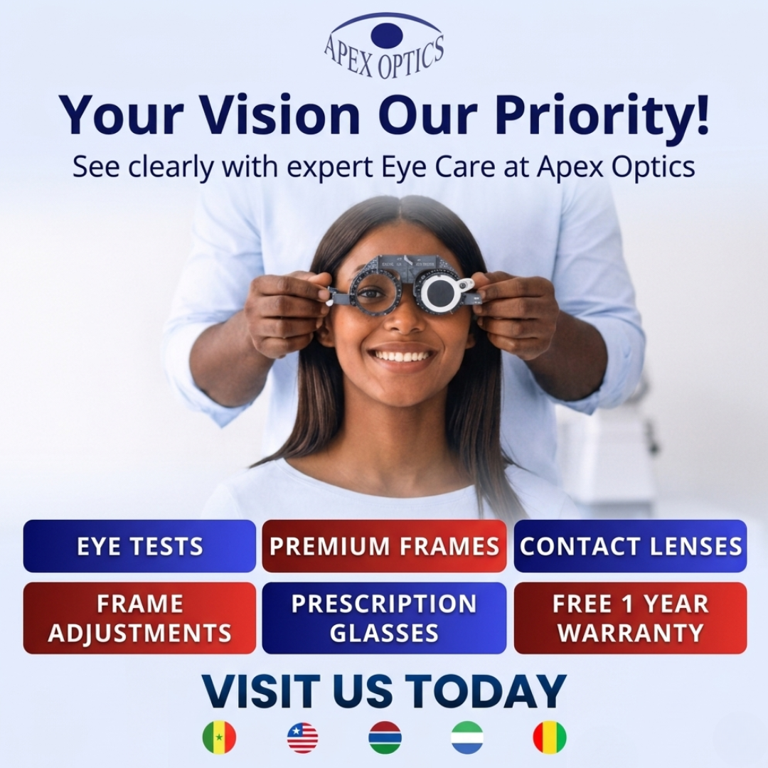 Apex Optics Facebook ad: See Clearly With Apex Optics