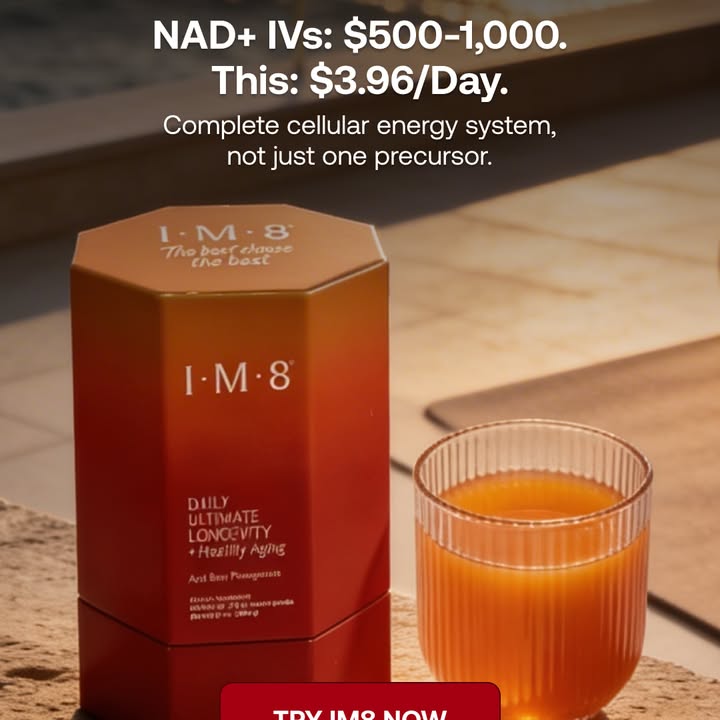 IM8 Global Facebook ad: Longevity Starts at the Cellular Level