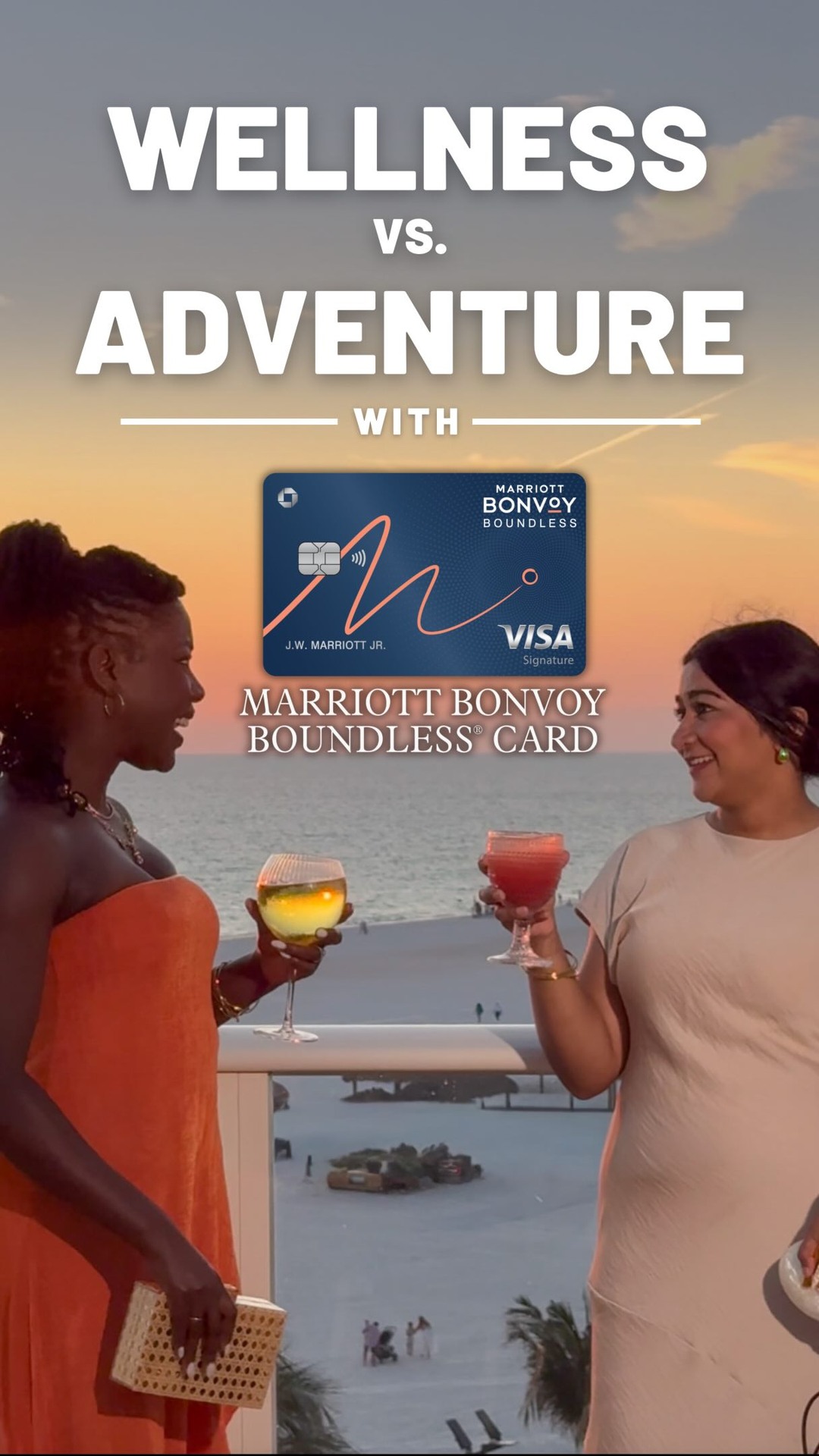 The Points Guy Facebook ad: Two travelers. One luxury resort.