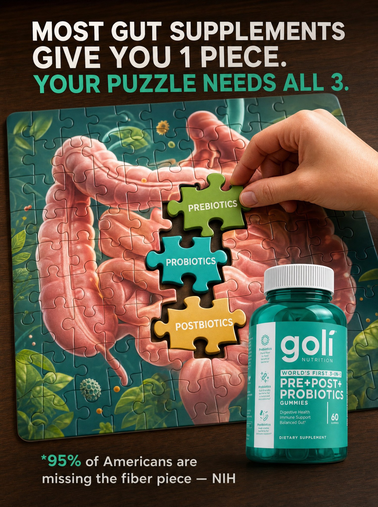 Goli Facebook ad: OVER 60% OFF + 100% FREE Shipping