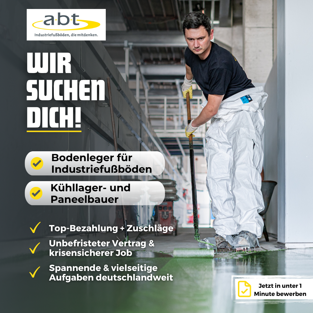 abt perfection in flooring GmbH Facebook ad: Handwerker gesucht, Quereinsteiger willkommen!