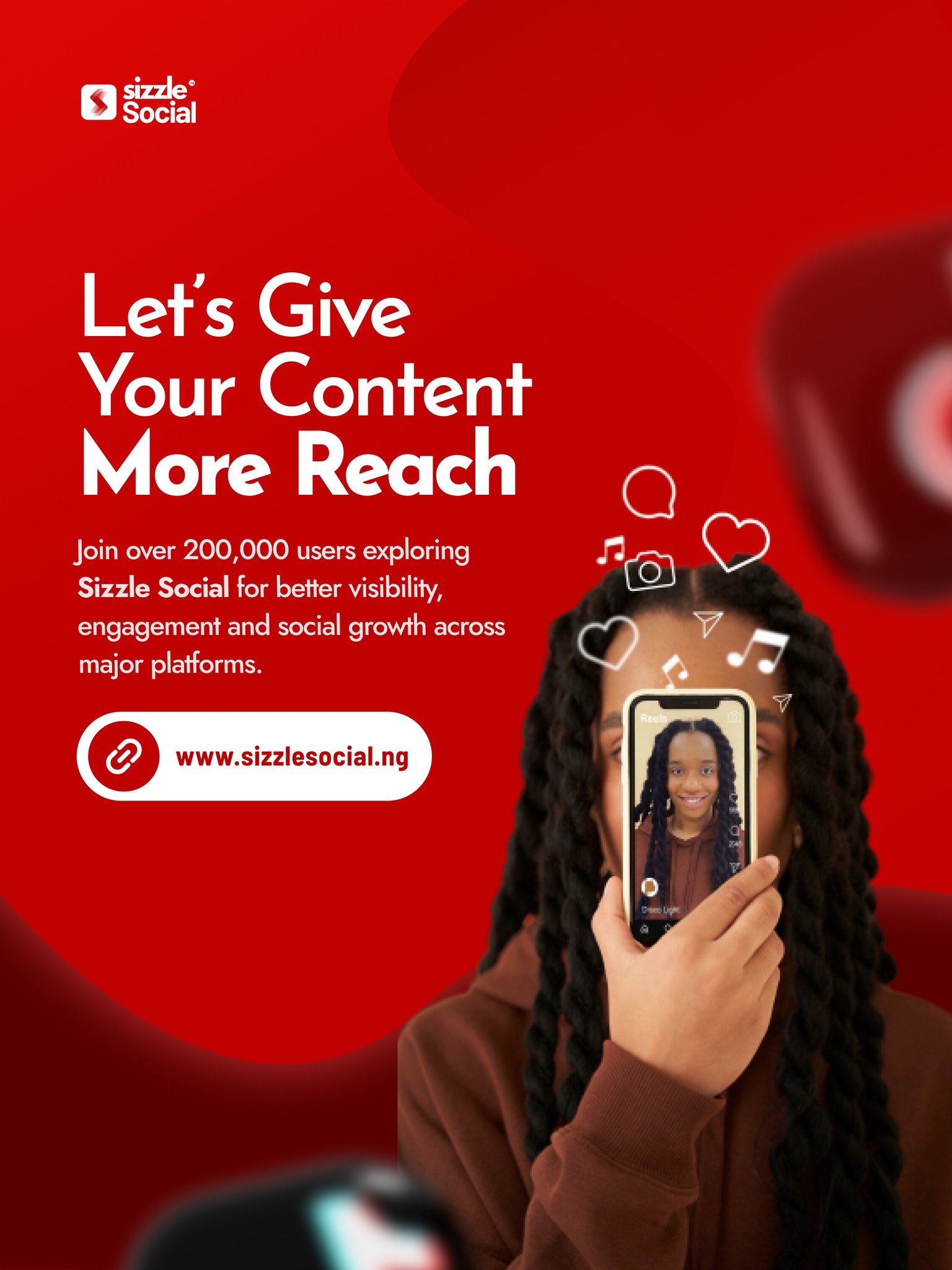 Sizzle Social Facebook ad: You’re Posting Every Day. The Algorithm Has Noticed Nothing.
