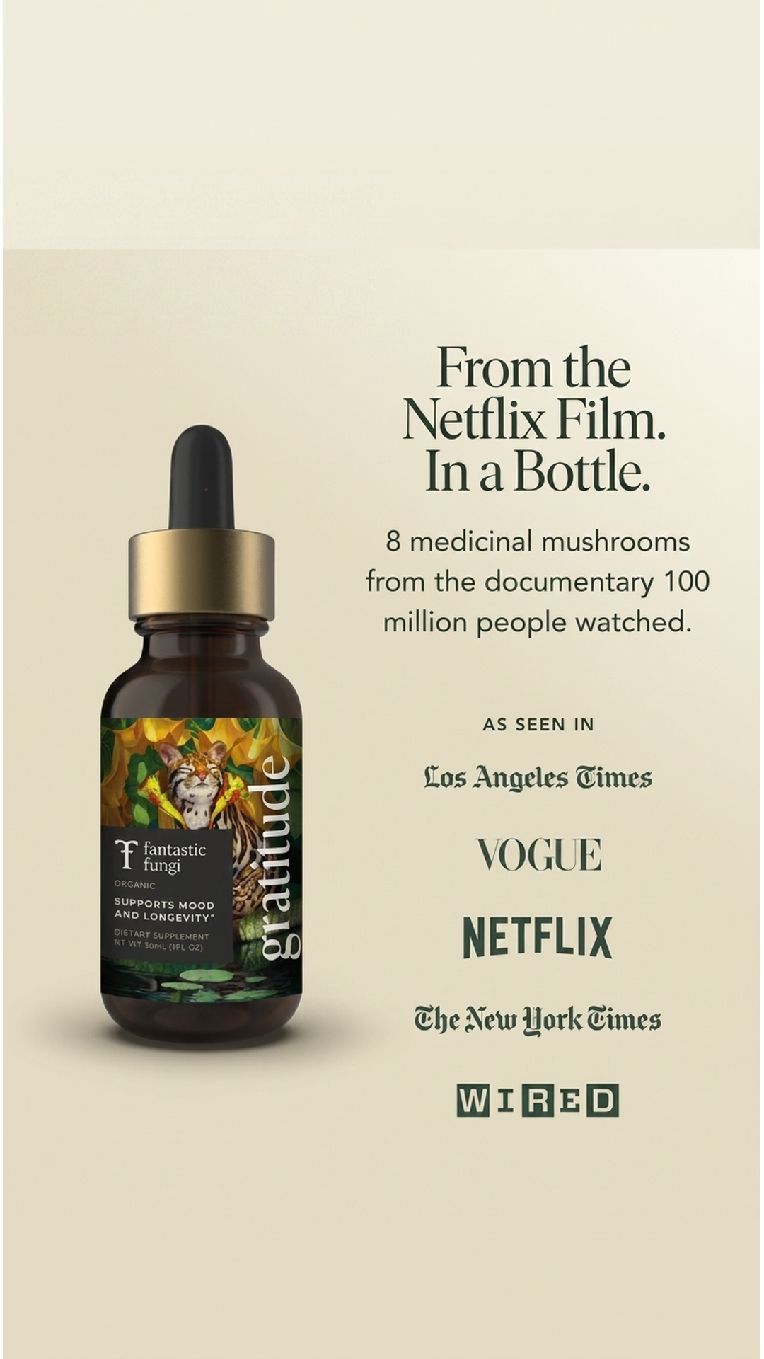 Fantastic Fungi Facebook ad
