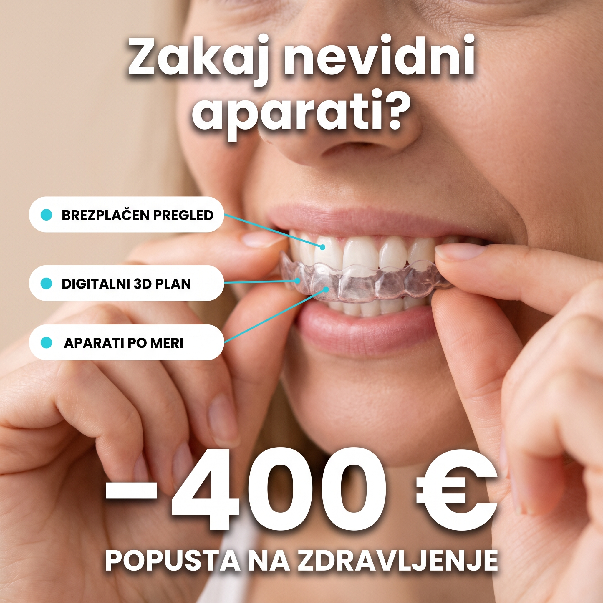 OrthoDental Facebook ad: 2.500+ zadovoljnih pacientov