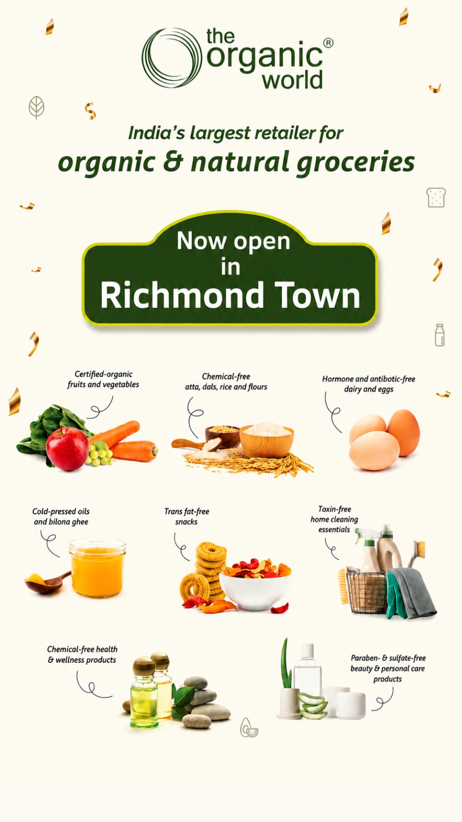 The Organic World Facebook ad
