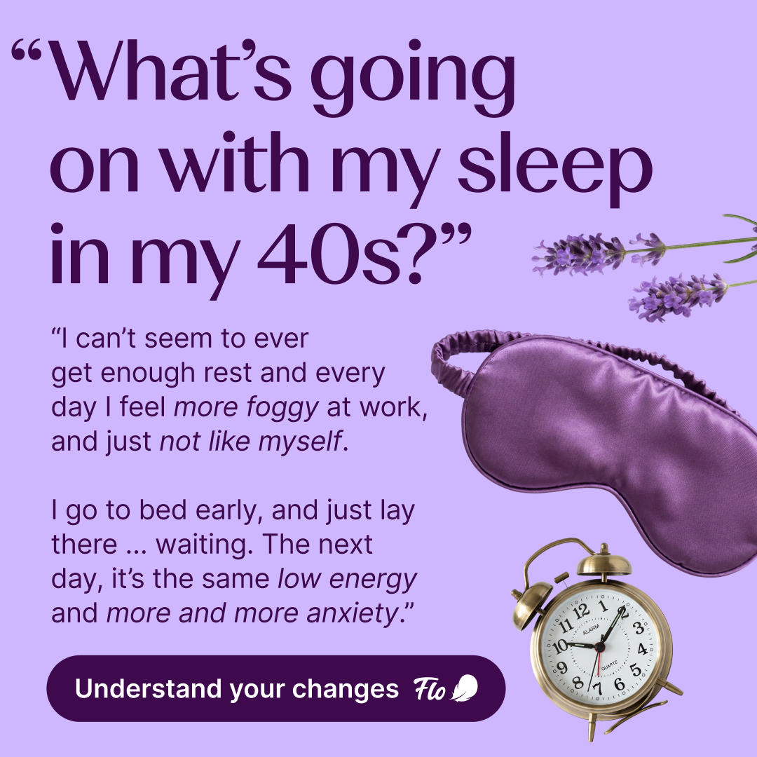 Flo Health App Facebook ad: Try Flo and never look back