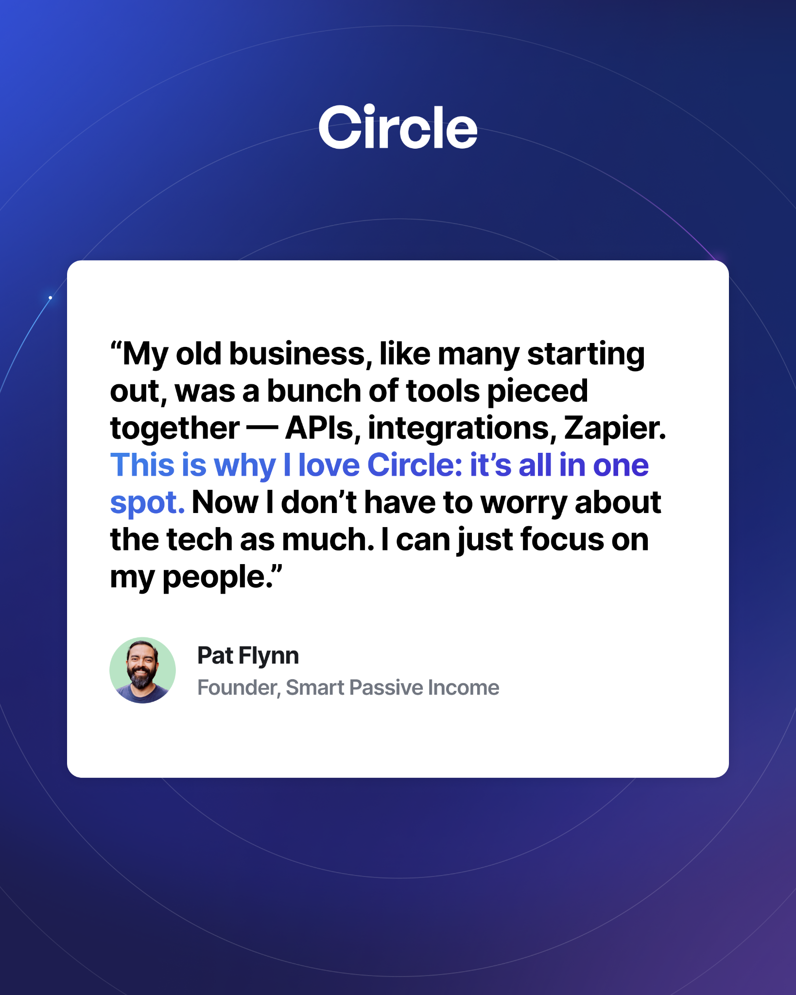 Circle Facebook ad: Launch your Circle community