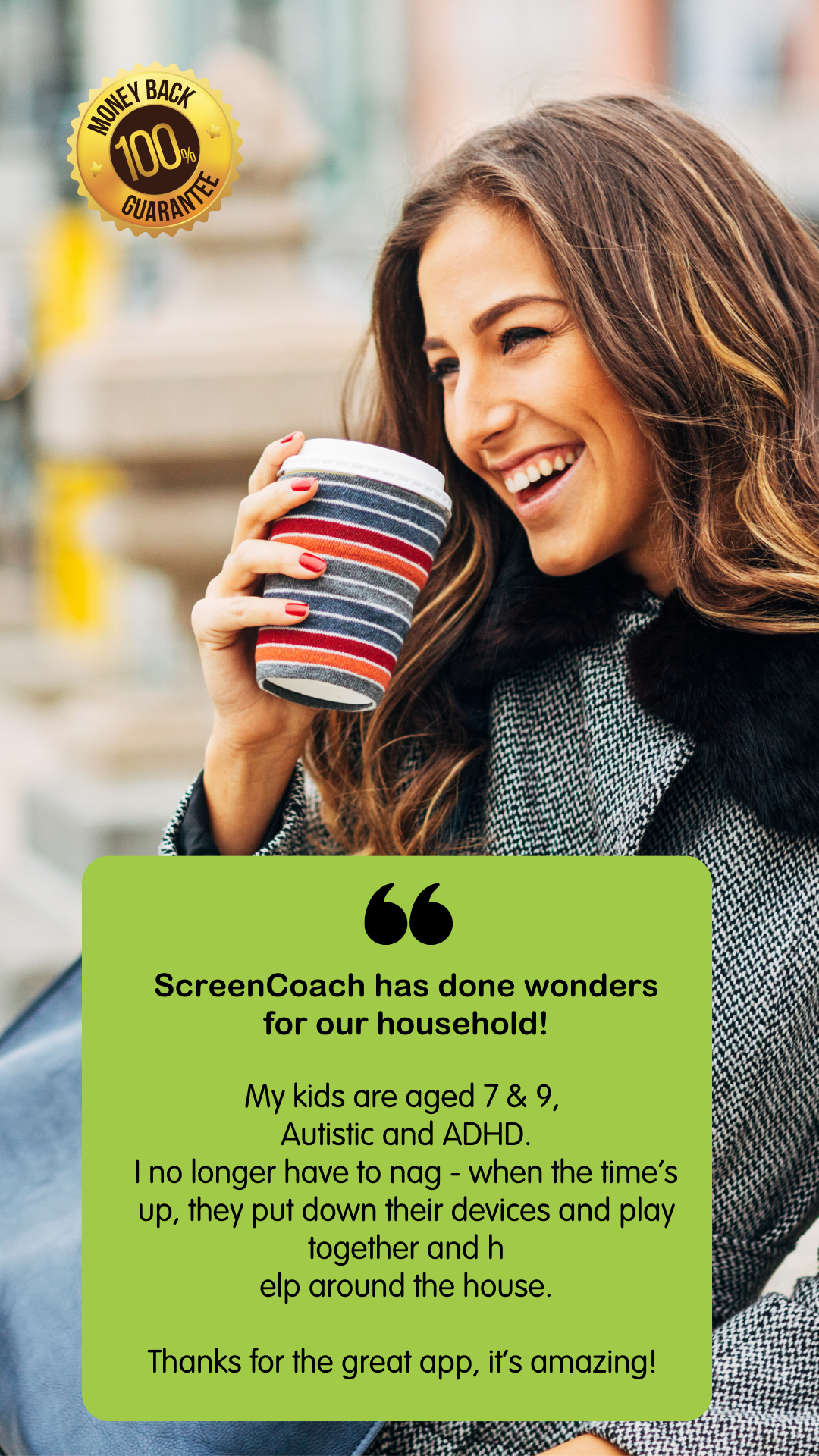 ScreenCoach Facebook ad from Oct 5, 2024