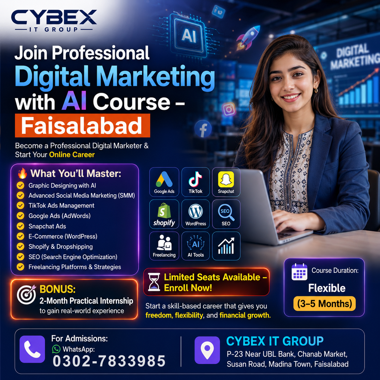 CYBEX School of I.T Professionals Facebook ad