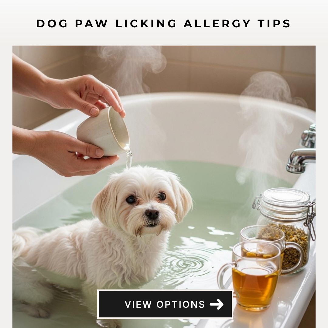 FAQArena Scoop Facebook ad: Dog Paw Licking Allergy Tips?