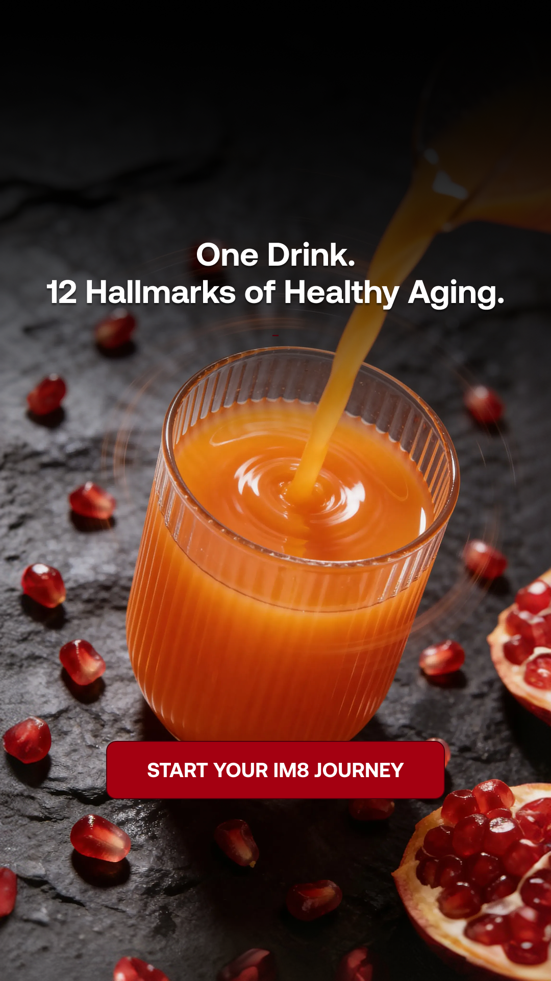 IM8 Facebook ad: Aging is Natural. Slowing Down Doesn't Have To Be.