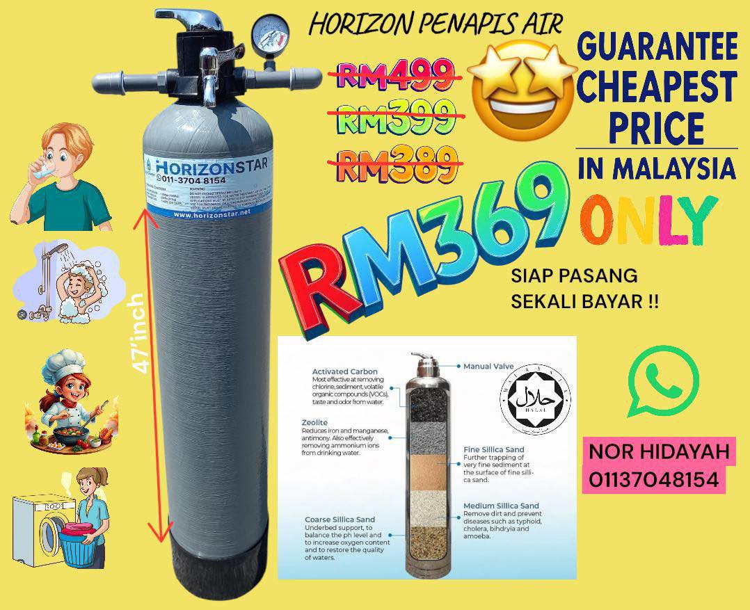 Horizon star waterfilter sales and services branch Facebook ad: PROMOSI TERKINI HORIZON!