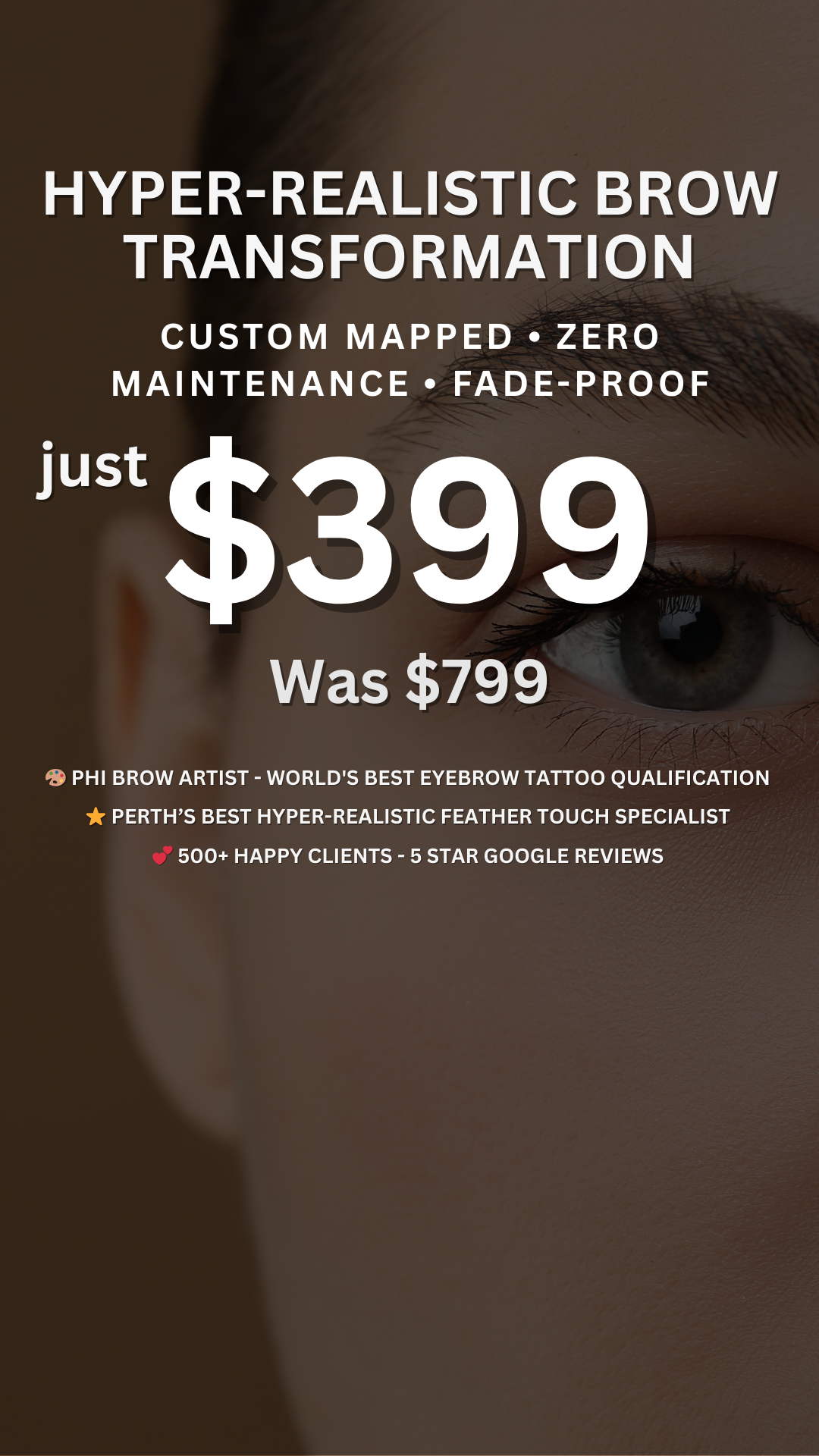 Luxury Brows Perth Facebook ad