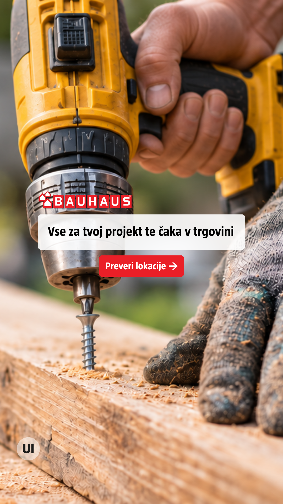 BAUHAUS Slovenija Facebook ad