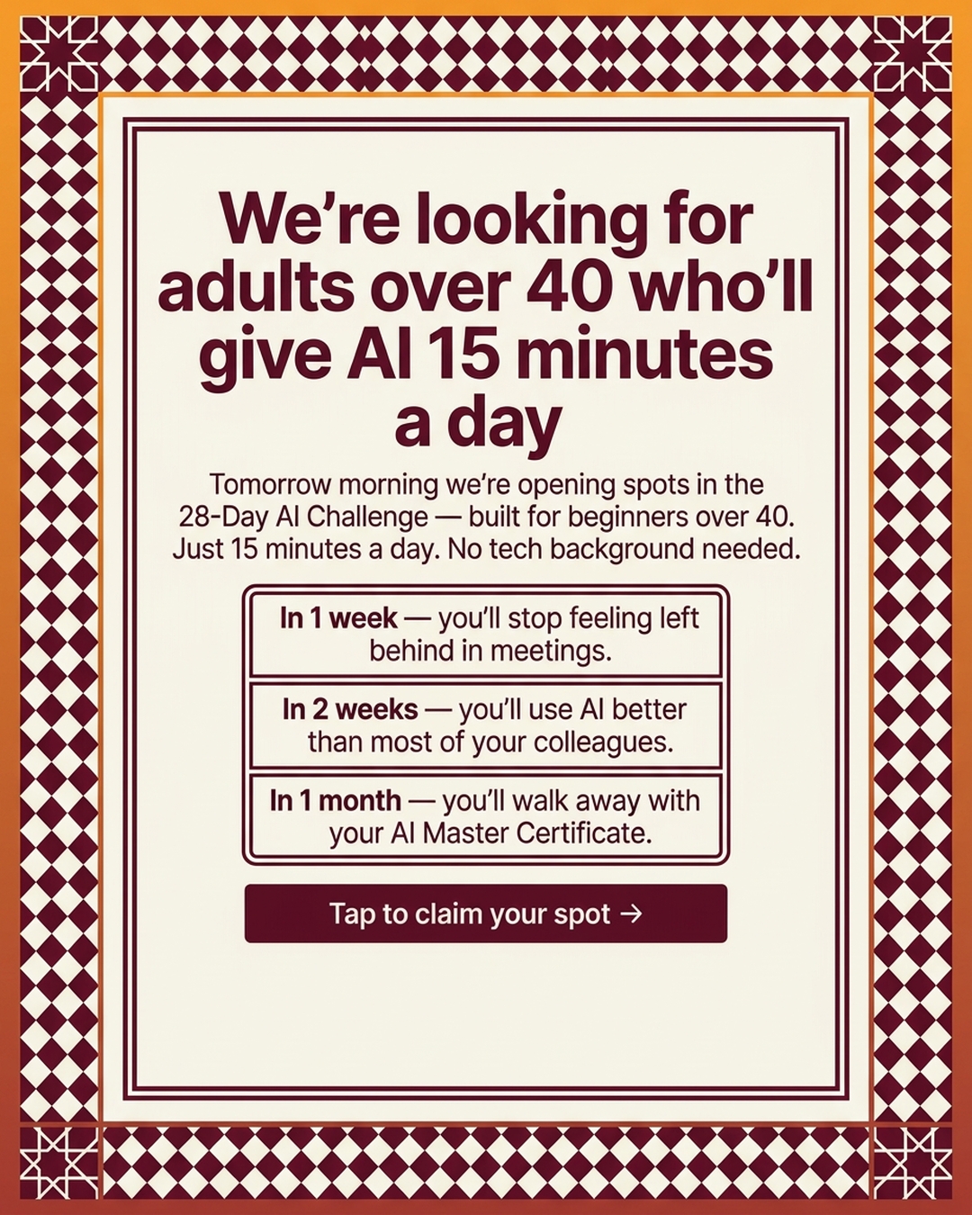 AI Simplified Facebook ad