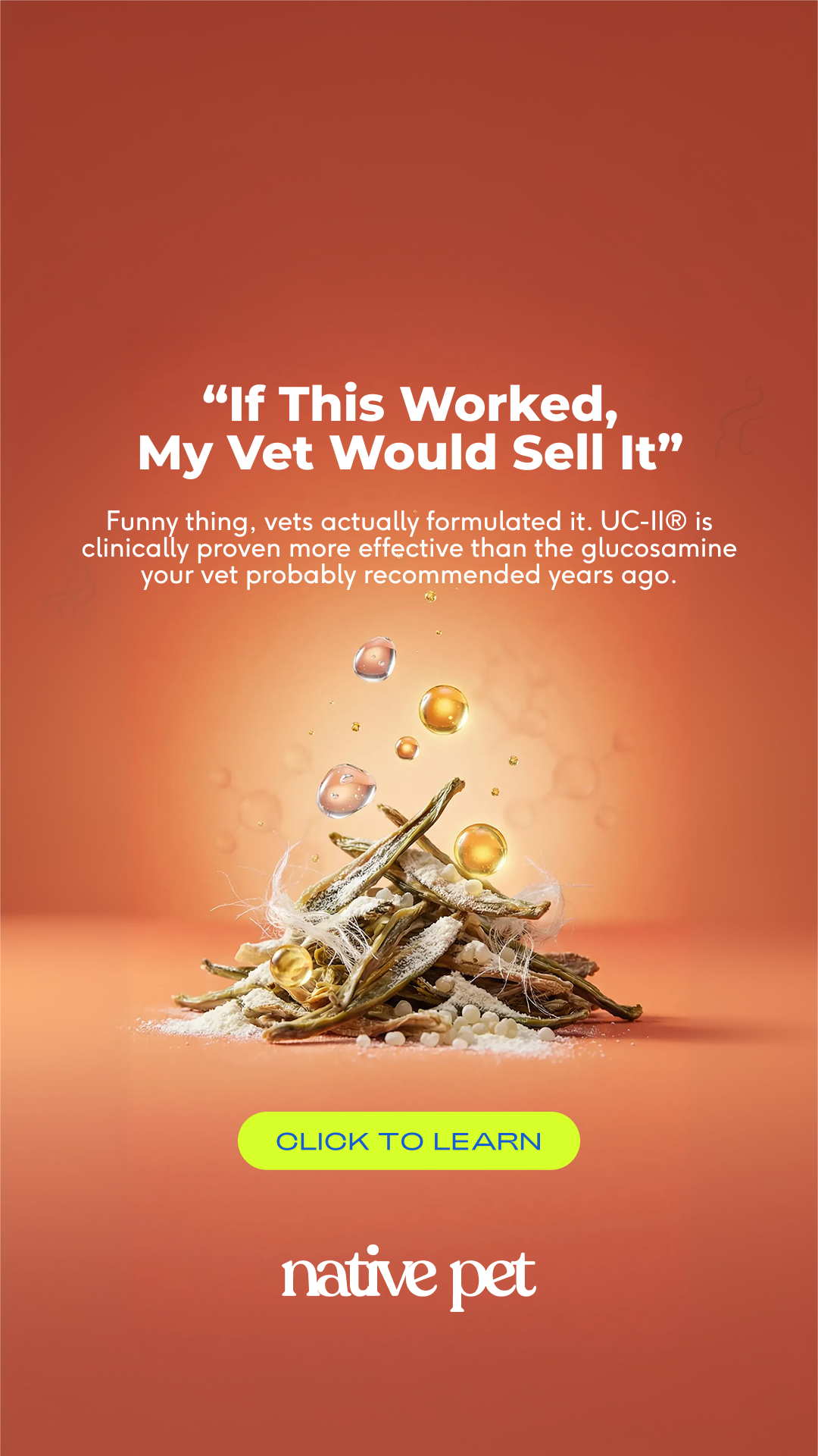 Native Pet Facebook ad