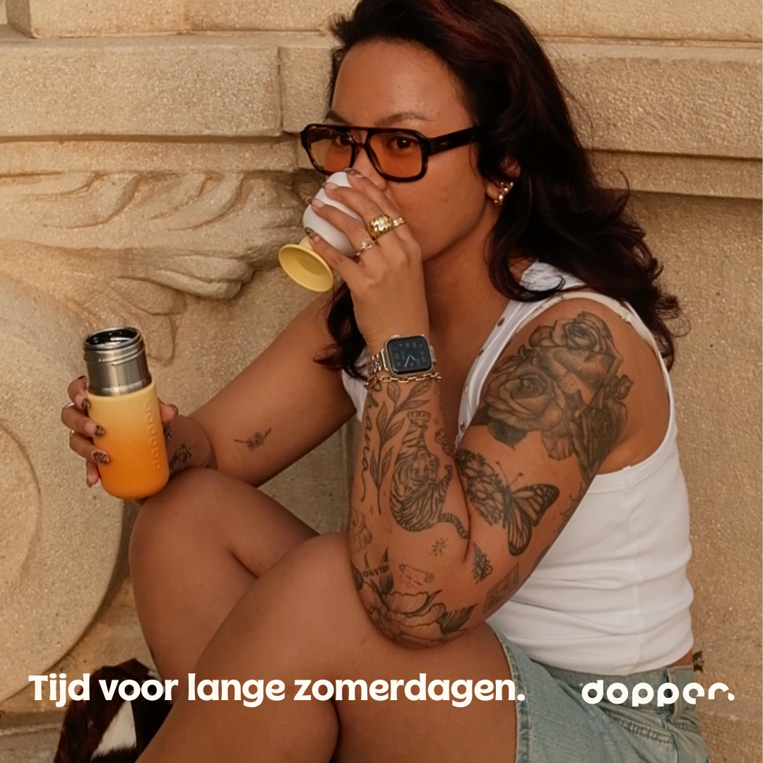 Dopper Facebook ad: 118 gram, de hele zomer lang.