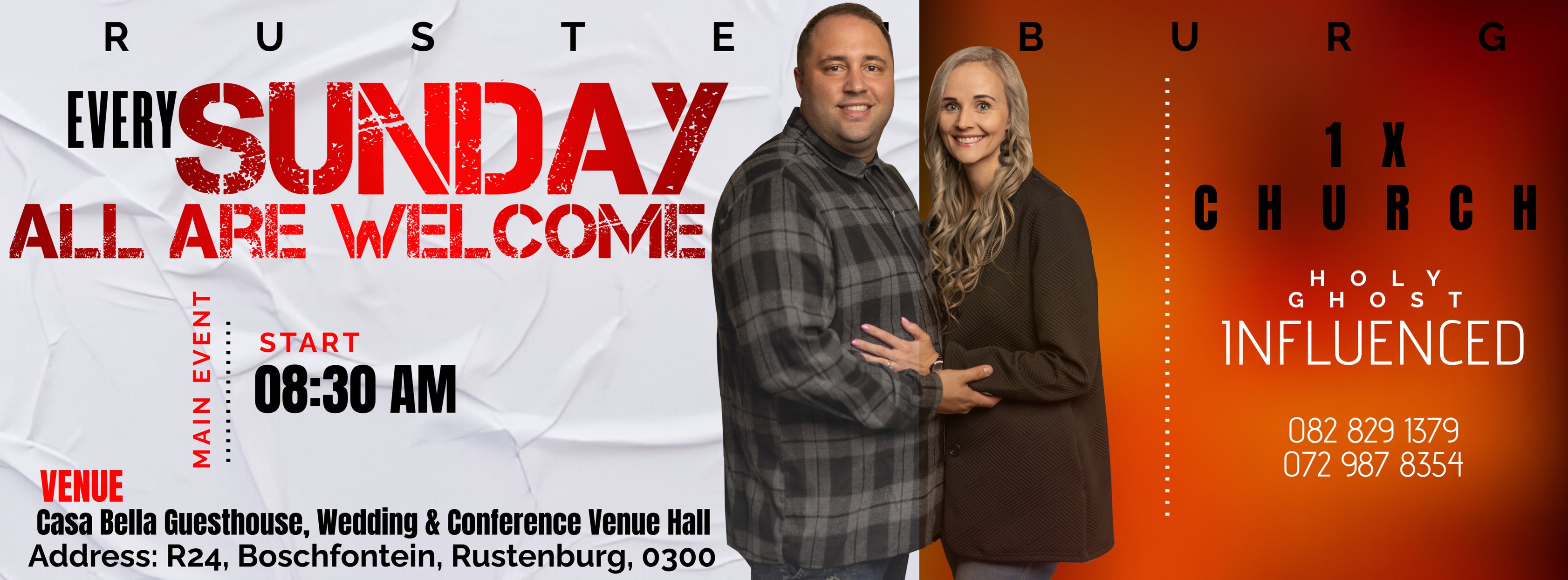 1X Church Facebook ad: RUSTENBURG - We are a church of prayer…