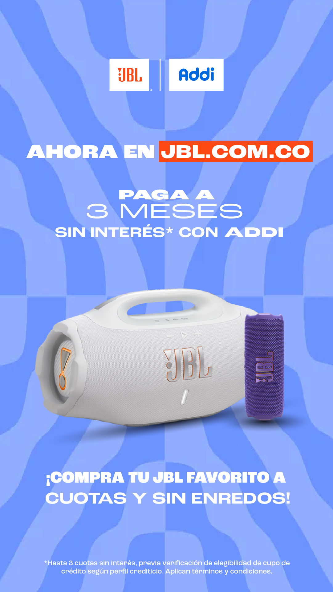 JBL Colombia Facebook ad: Ahora paga con ADDI