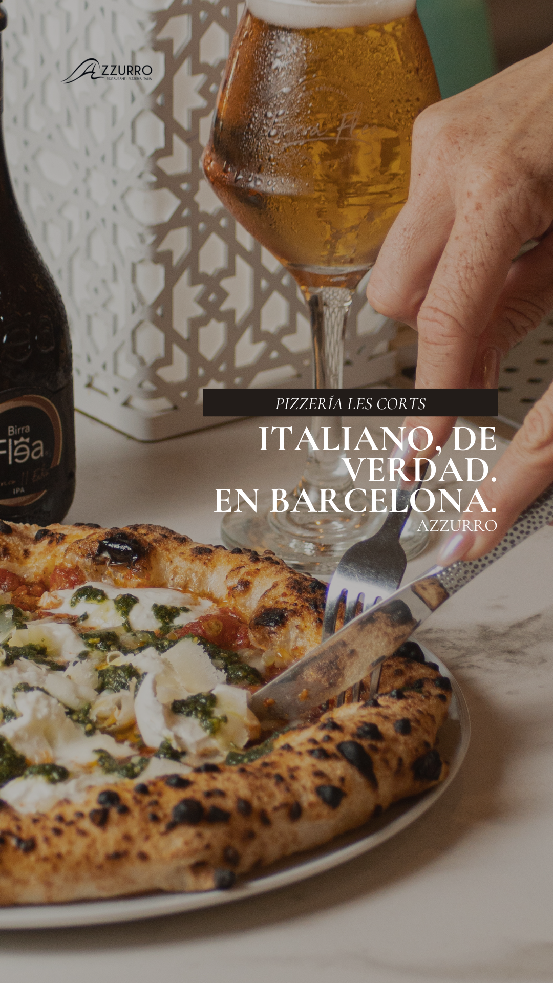 Azzurro Pizzería & Restaurante Italiano Facebook ad from Jun 3, 2026